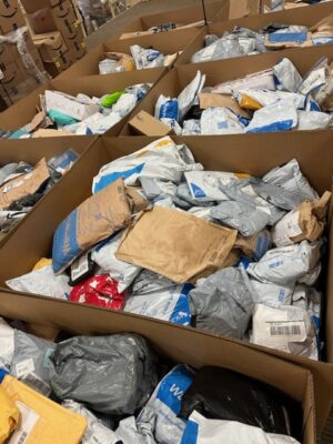 Unclaimed Mail Packages for sale